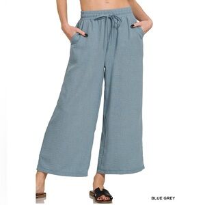 🌟 LAST ONE | NWT ZENANA small woven elastic pants